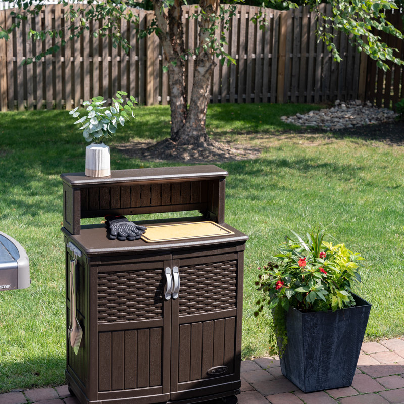 Suncast 47 Gallon Patio Storage and Prep Station & Reviews Wayfair